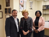 October 2017: Senator Schwank tours the Wistar Institute to learn about the work they do.