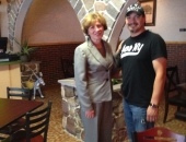 August 12, 2013: The Senator toured and visited businesses in the City of Reading. She provided them with grant information and was able to hear concerns they had. She is with Jose Luis Tinoco Gonzalez, owner of Taqueria El Carreton, an authentic Mexican restaurant  located at 817 Oley Street in Reading.