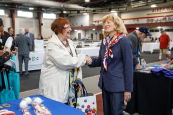 May 19, 2022: Senator Judy Schwank hosts a Veterans' Expo.  This event included information booths, free lunch, and a keynote address by Brigadier General Maureen Weigl, PA Deputy Adjutant General for Veterans Affairs.