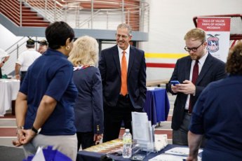 May 19, 2022: Senator Judy Schwank hosts a Veterans' Expo.  This event included information booths, free lunch, and a keynote address by Brigadier General Maureen Weigl, PA Deputy Adjutant General for Veterans Affairs.