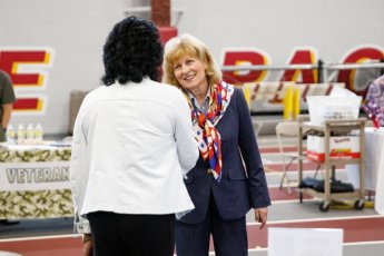 May 19, 2022: Senator Judy Schwank hosts a Veterans' Expo.  This event included information booths, free lunch, and a keynote address by Brigadier General Maureen Weigl, PA Deputy Adjutant General for Veterans Affairs.