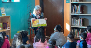 Schwank Visits Amanda E. Stout Elementary School