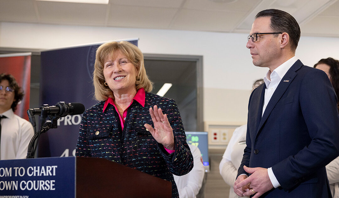 Senator Judy Schwank and Gov. Josh Shapiro